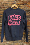 Wild is Home Sweatshirt Denim blue (UNISEX)